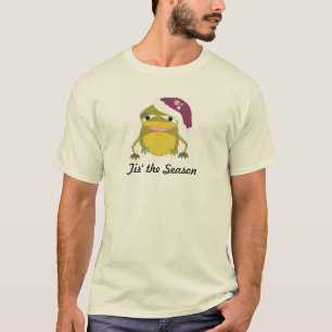 Breedbekkikker in een Festieve Hoed T-shirt