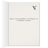 Breedbevogel Happy Birthday Kaart (Binnen (Rechts))