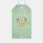 Breedels voor ik de "Beer & Cheers Engagement Part Cadeaulabel (Achterkant)