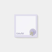 Breedgerande Hoed Lila Post-it® Notes (Voorkant)