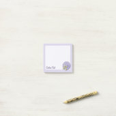 Breedgerande Hoed Lila Post-it® Notes (Op bureau)