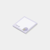 Breedgerande Hoed Lila Post-it® Notes (Schuin)
