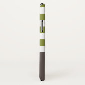 Breedgroene horizontale strepes bruine naam Daisy Case-Mate iPhone Case (Achterkant / rechts)