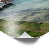 Breedhoekpanorama van de inlaat van de Flatten Foto Afdruk (Hoek)