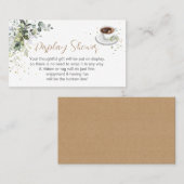 Breedkkoffiekaartje voor de showbehuizing plaatskaartje (Voorkant / Achterkant)