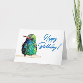 Breedkopvogel Foto Happy Birthday Card Bedankkaart