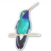 Breedkopvogel Sticker (Voorkant)