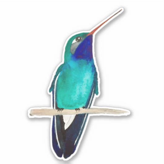 Breedkopvogel Sticker (Voorkant)