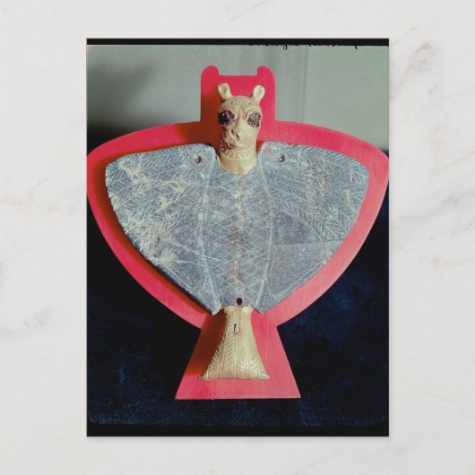 Breedplaat in de vorm van een leeuwenkopel briefkaart (Voorkant)