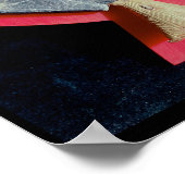 Breedplaat in de vorm van een leeuwenkopel poster (Hoek)