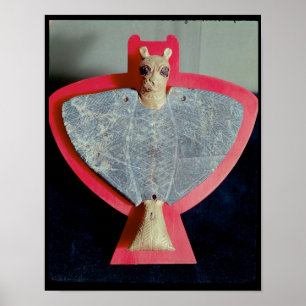 Breedplaat in de vorm van een leeuwenkopel poster