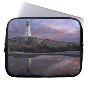 Breedpool door vuurtoren laptop sleeve
