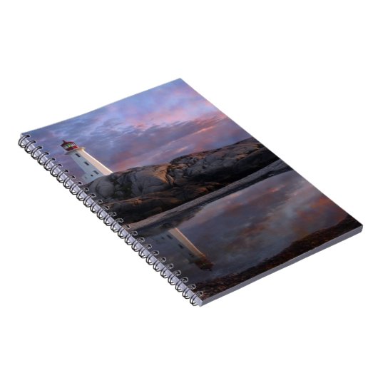 Breedpool door vuurtoren notitieboek (Rechterzijde)