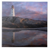 Breedpool door vuurtoren tegeltje (Voorkant)