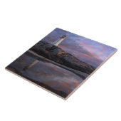 Breedpool door vuurtoren tegeltje (Zijkant)