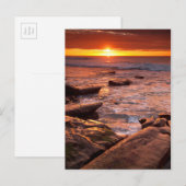 Breedpools bij zonsondergang, Californië Briefkaart (Voorkant / Achterkant)