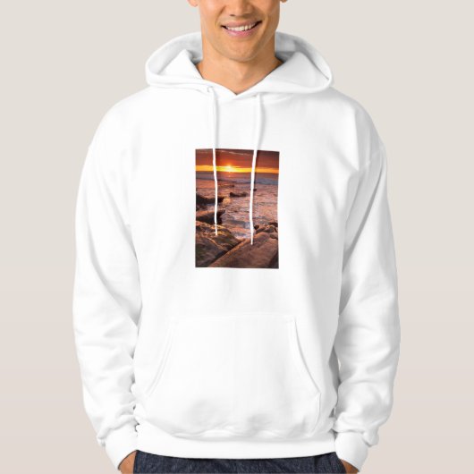Breedpools bij zonsondergang, Californië Hoodie (Voorkant)