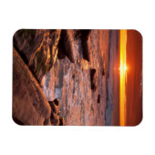 Breedpools bij zonsondergang, Californië Magneet (Horizontaal)