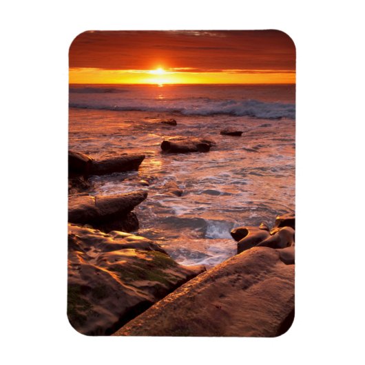 Breedpools bij zonsondergang, Californië Magneet (Verticaal)