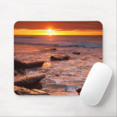 Breedpools bij zonsondergang, Californië Muismat (Met muis)