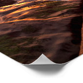 Breedpools bij zonsondergang, Californië Poster (Hoek)