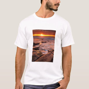 Breedpools bij zonsondergang, Californië T-shirt