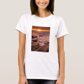 Breedpools bij zonsondergang, Californië T-shirt (Voorkant)