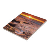 Breedpools bij zonsondergang, Californië Tegeltje (Zijkant)