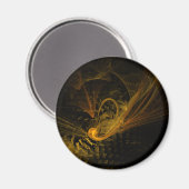 Breedpunts Abstract art Round Magnet (Voorkant / Achterkant)