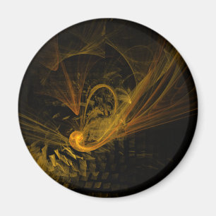Breedpunts Abstract art Round Magnet