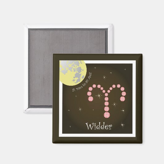 Breedte 21. März bis 20. April Magnet (Voorkant / Achterkant)