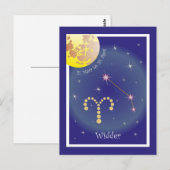 Breedte 21. März bis 20. April Postkarte Briefkaart (Voorkant / Achterkant)