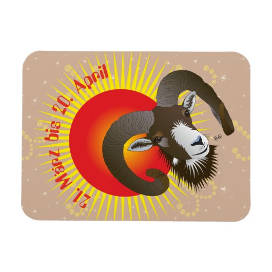 Breedte 21. März bis 20 april Premium Flexi Magnet Magneet (Horizontaal)