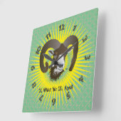 Breedte 21. März bis 20 april Uhr Vierkante Klok (Hoek)