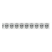 Breedte 3ins lint - Rock Chick Skulls (Voorkant)