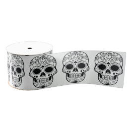 Breedte 3ins lint - Rock Chick Skulls