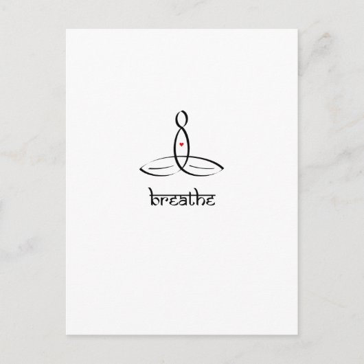 Breedte - Black Sanskrietstijl Briefkaart (Voorkant)