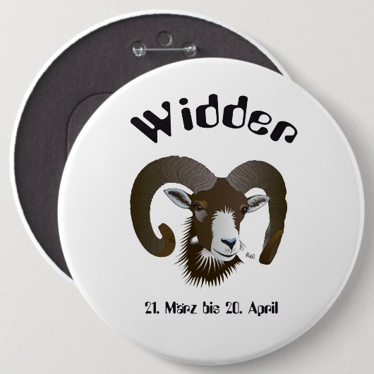Breedte Buttonnen Ronde Button 6,0 Cm (Voorkant /achterkant)