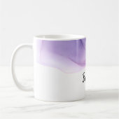 *~* Breedte de Abstracte Magenta van de Lavender v Koffiemok (Links)