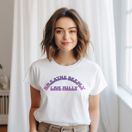 Breedte diep, volledig levend t-shirt