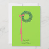 Breedte en lint feestdagenkaart (Voorkant)