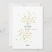 Breedte en lint feestdagenkaart (Achterkant)