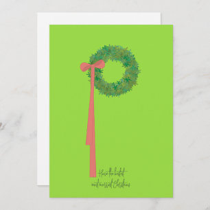 Breedte en lint feestdagenkaart