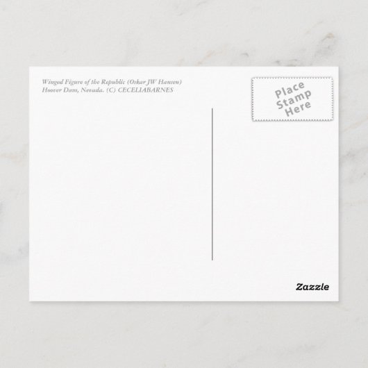 Breedte figuur van de Republiek 1255 Briefkaart (Achterkant)