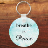 *~* Breedte in de Waterverf van Peace Mint Turquoi Sleutelhanger (Voorkant)