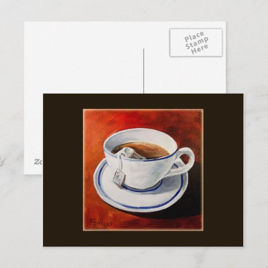 Breedte in een beker briefkaart (Voorkant / Achterkant)