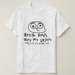 Breedte loopt door mijn T-shirt van Veinen