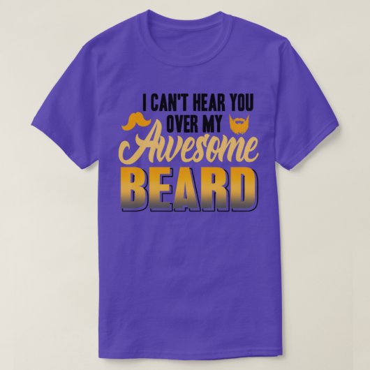 Breedte met baard cadeau voor baard op baard 5 t-shirt (Design voorkant)