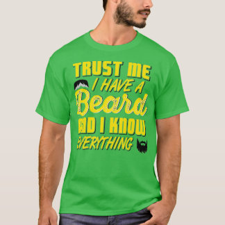 Breedte met baard cadeau voor baard op baard 6 t-shirt