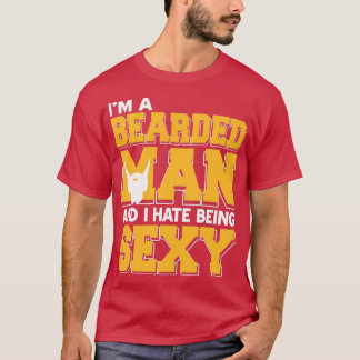 Breedte met baard cadeau voor baard op baard 9 t-shirt